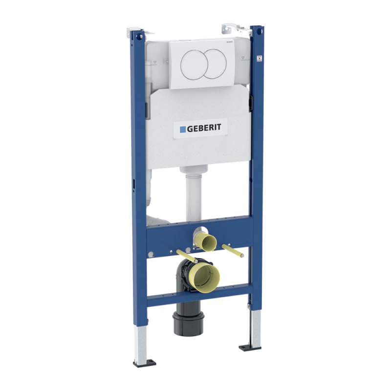 Duofix Pack WC bâti-support + WC suspendu sans bride avec abattant SoftClose Ceramia + plaque blanche (GEBCE14WT05-FR) - 2