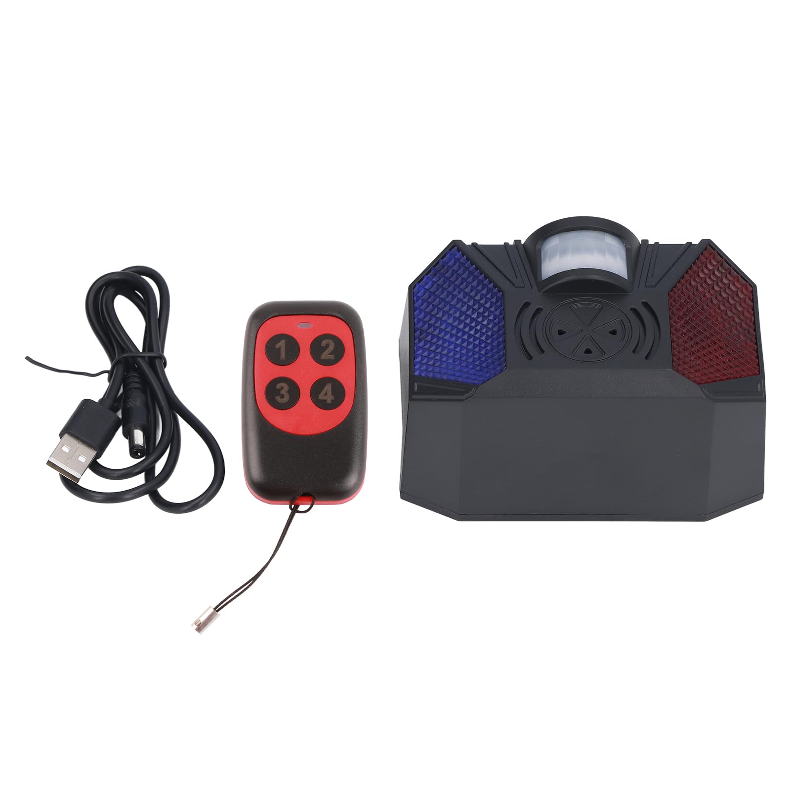 Solarna lampa stroboskopowa IP65, wodoszczelna solarna lampa alarmowa, zewnętrzna syrena dźwiękowa