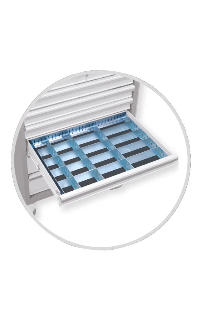 KS TOOLS Jeu de compartiments pour tiroir, 23 pcs - 4