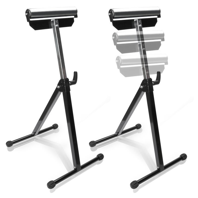 Wózek warsztatowy rolkowy 2x podpora rolkowa regulowana wysokość 68-108 cm do 60~90 kg