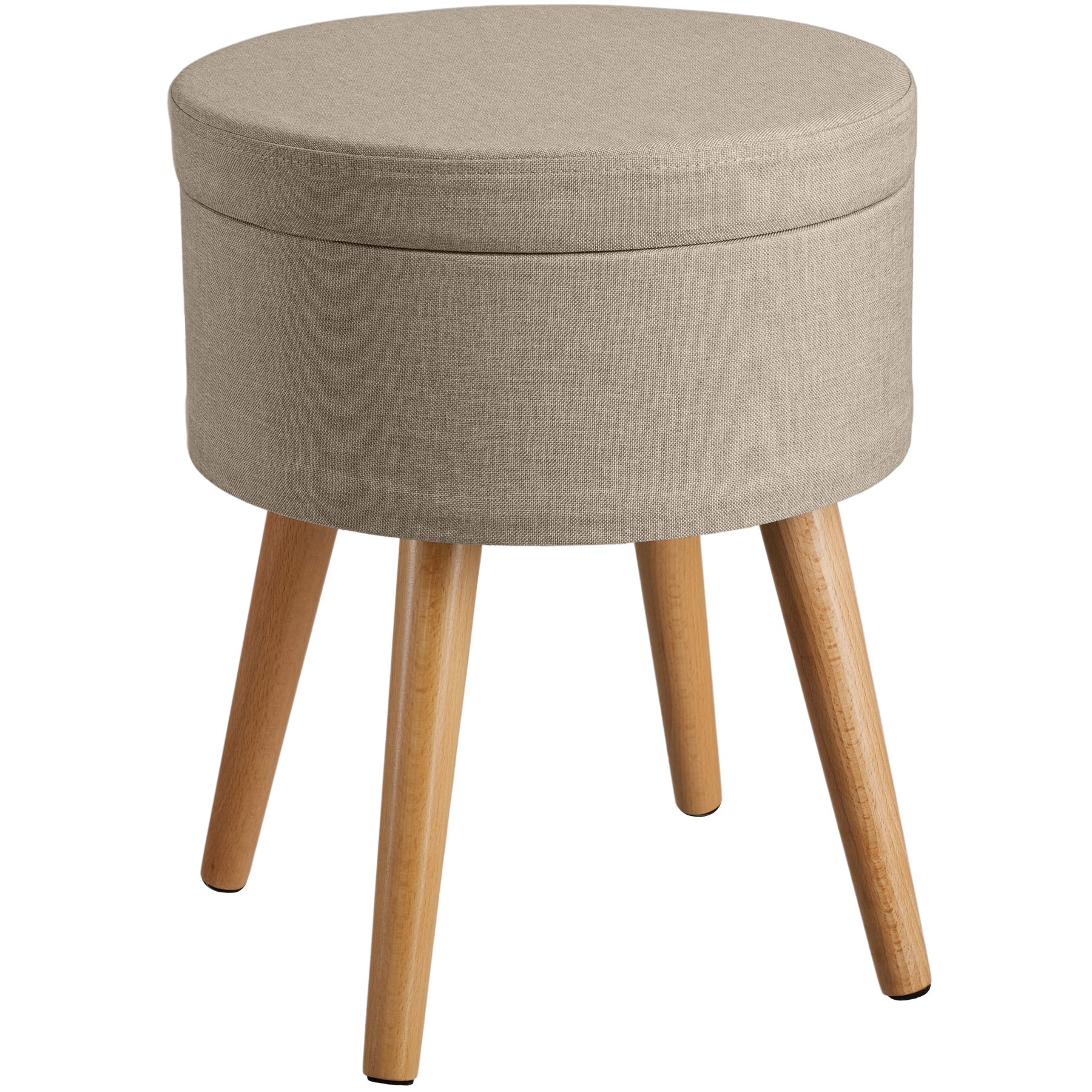 Tabouret en bois avec espace de rangement TECTAKE - 3