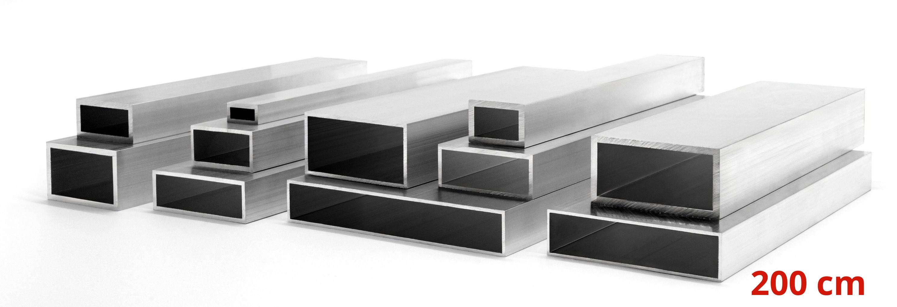 Profil Aluminiowy 40x15x2 mm 200 cm Rura Prostokątna Aluminium Na wymiar - 8