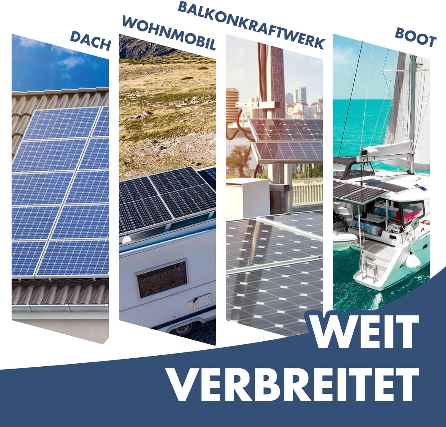 Support de Panneau Solaire, Kit de Montage Solaire, Fixation Panneau Solaire de 30 à 35 mm réglables, Solaire Photovoltaïque pour 2 panneaux,pour Ba - 7
