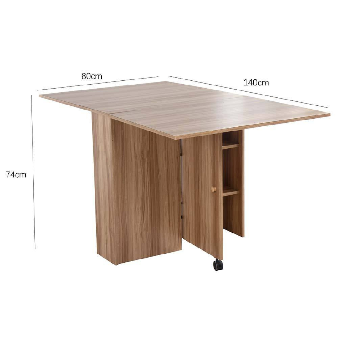 Tavolo da pranzo richiudibile rovere - 2