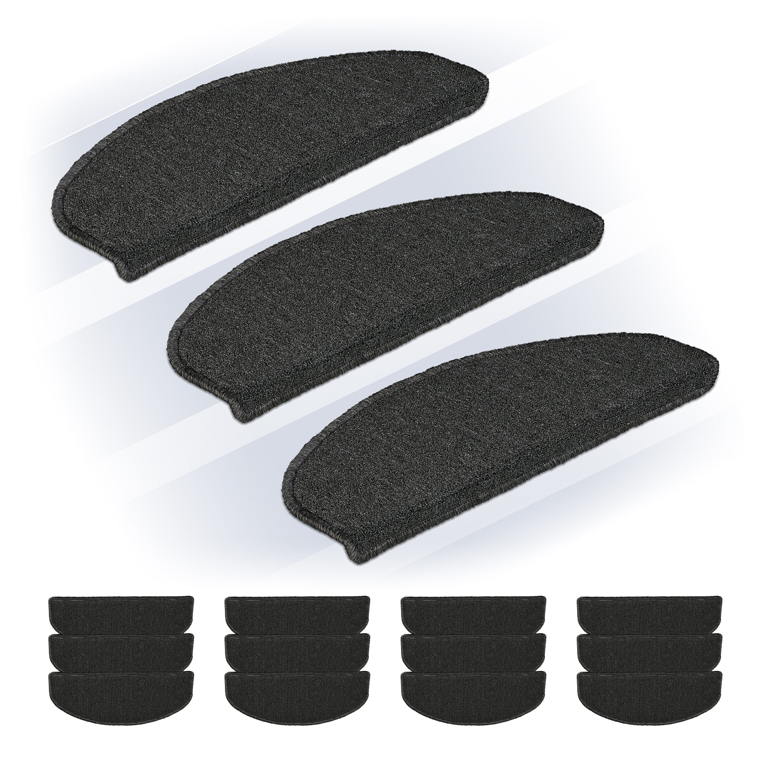 Set 15 Tappeti Coprigradini Antiscivolo - 65x24cm, Retro Adesivo, Beige, Riduzione Rumore - Foto 8