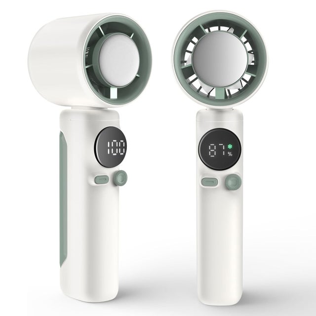 Mini przenośny wentylator turbo 3600mAh, regulowana prędkość 1-100, kieszonkowy wentylator USB do ładowania, idealny do podróży, biura, na zewnątrz