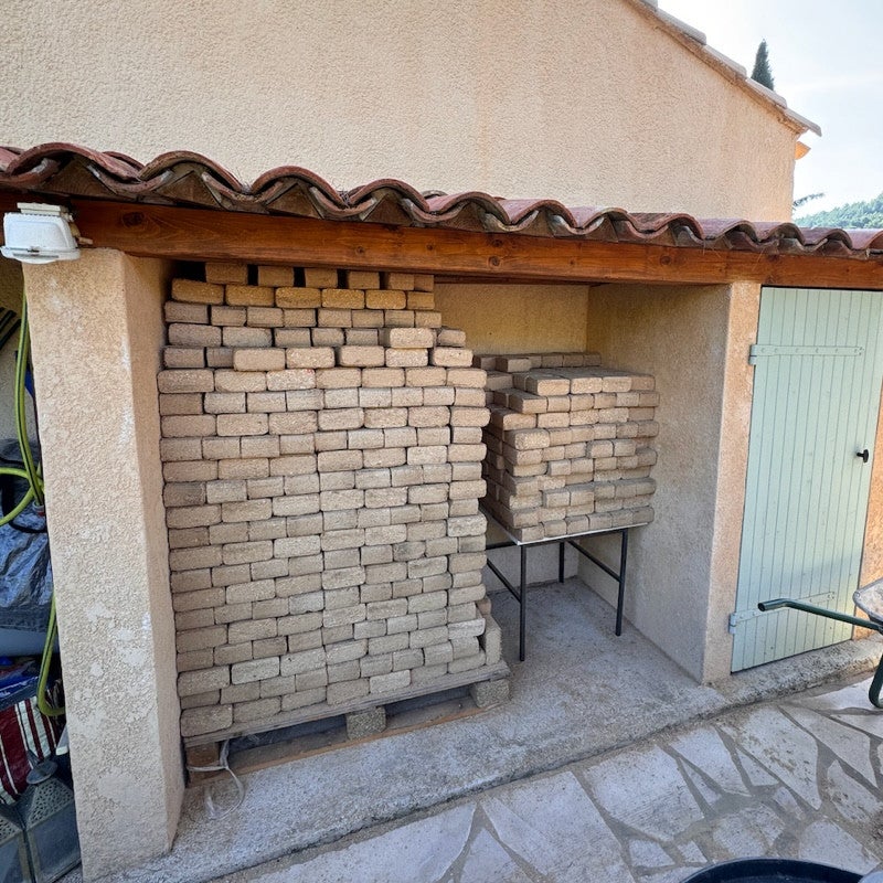 Bûches compressées - 540 bûches - 100% naturelles - 3