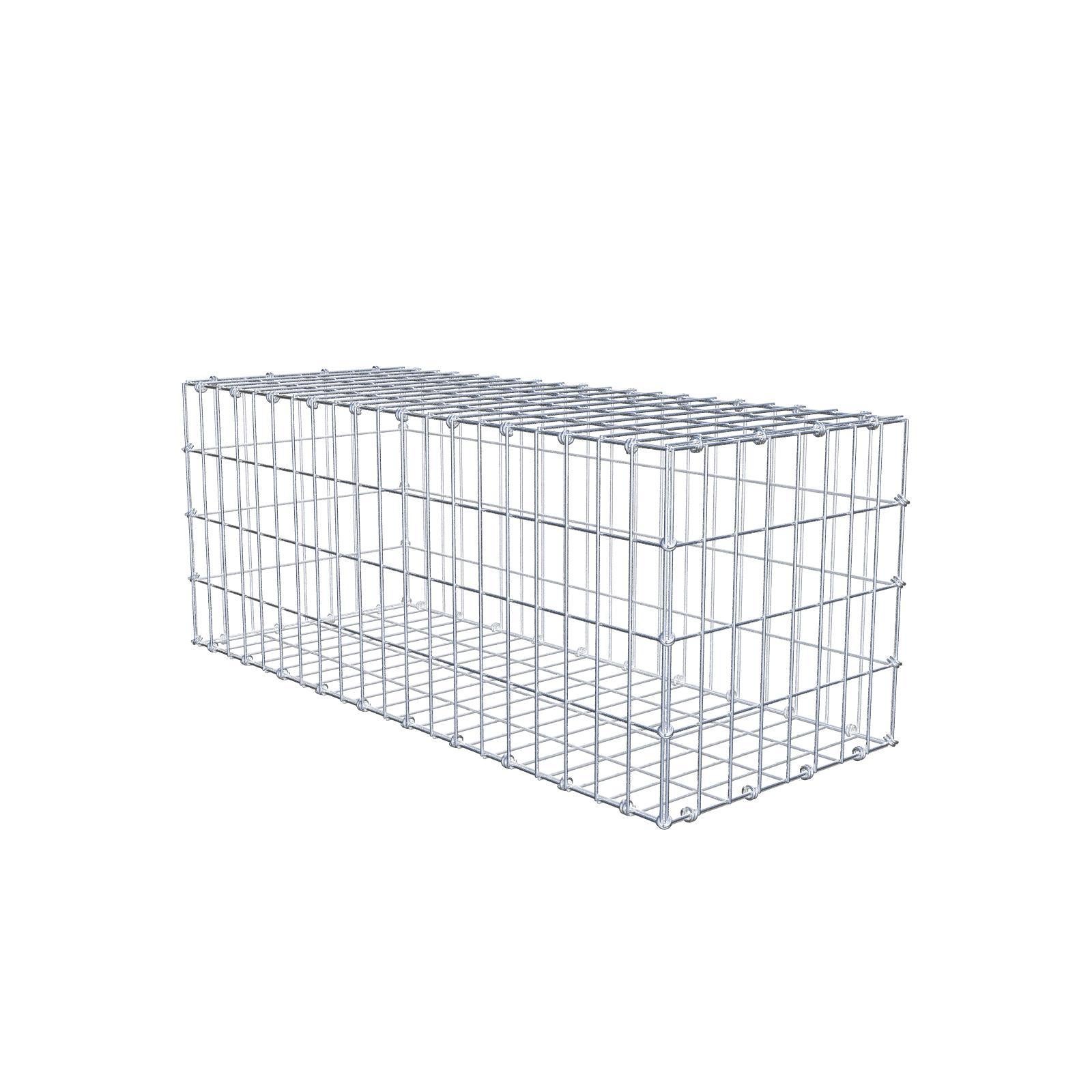 Gabion 100 cm x 40 cm x 40 cm (dł. x wys. x gł.), rozmiar oczek 5 x 10 cm, pierścień spiralny