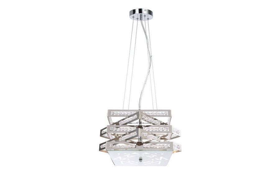 Lampa wisząca Marcella chromowana 4xG9x33W dekoracyjna wym: 120 x 40 x 40 cm metal Reality