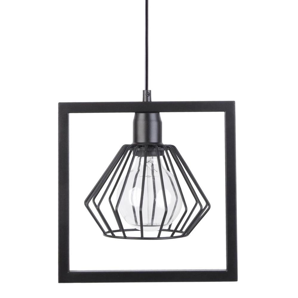 Lampa wisząca Saga czarna 1xE27x15W dekoracyjna wym: 90 x 26 x 13 cm metal SIGMA