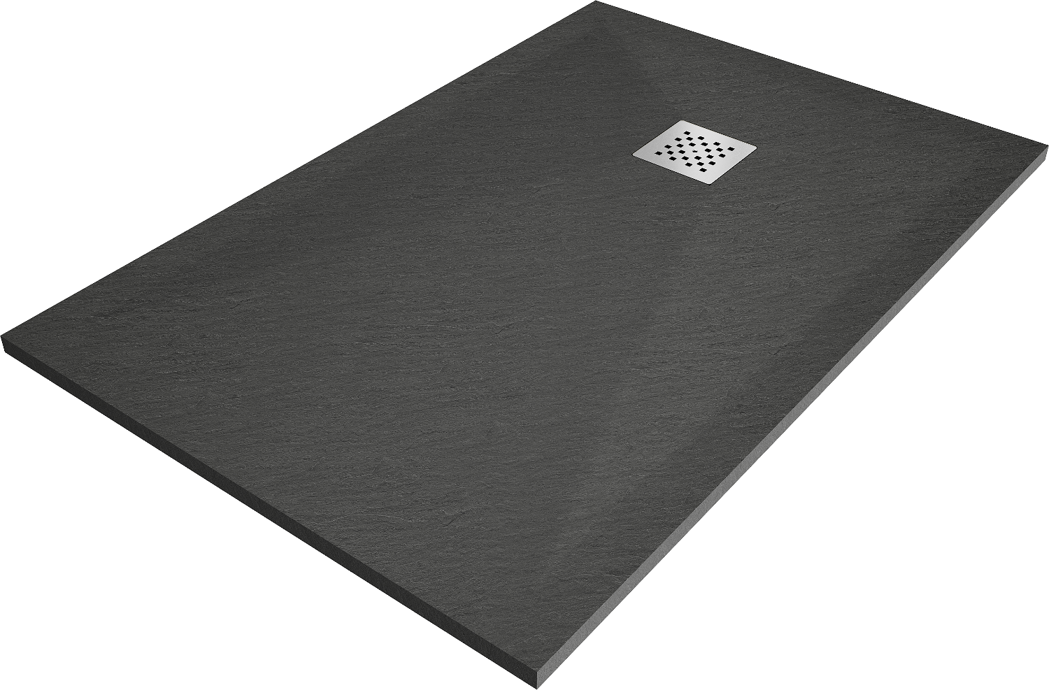 Mexen Stone+ brodzik kompozytowy prostokątny 100 x 90 cm, antracyt - 44719010