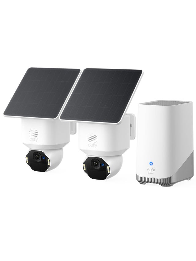 Kit 2 caméras eufy SoloCam E42 4K UHD motorisée SolarPlus 2.0 360°