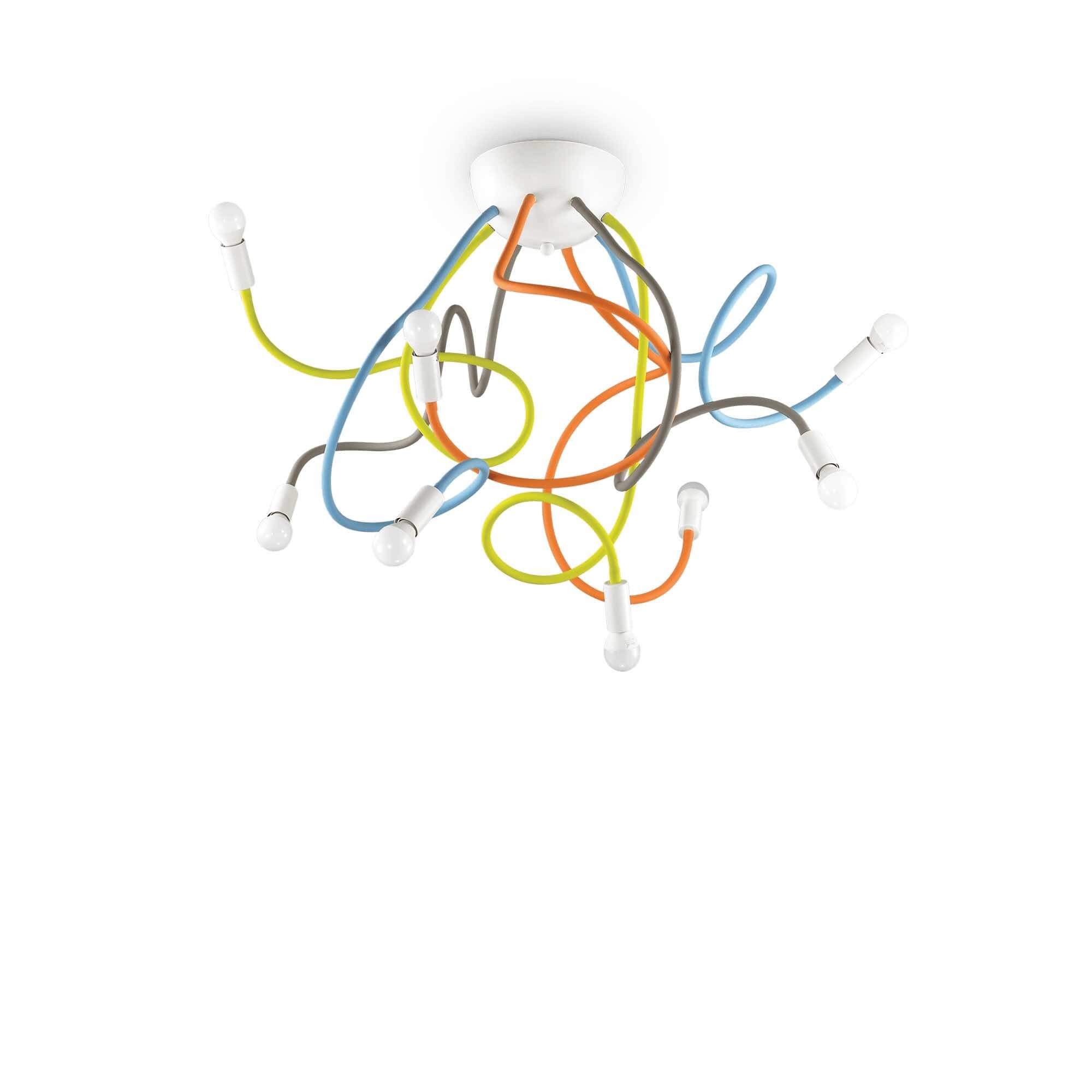 Ideal Lux  Plafonnier Multicouleur Multiflex 8 Ampoules , Leroy Merlin