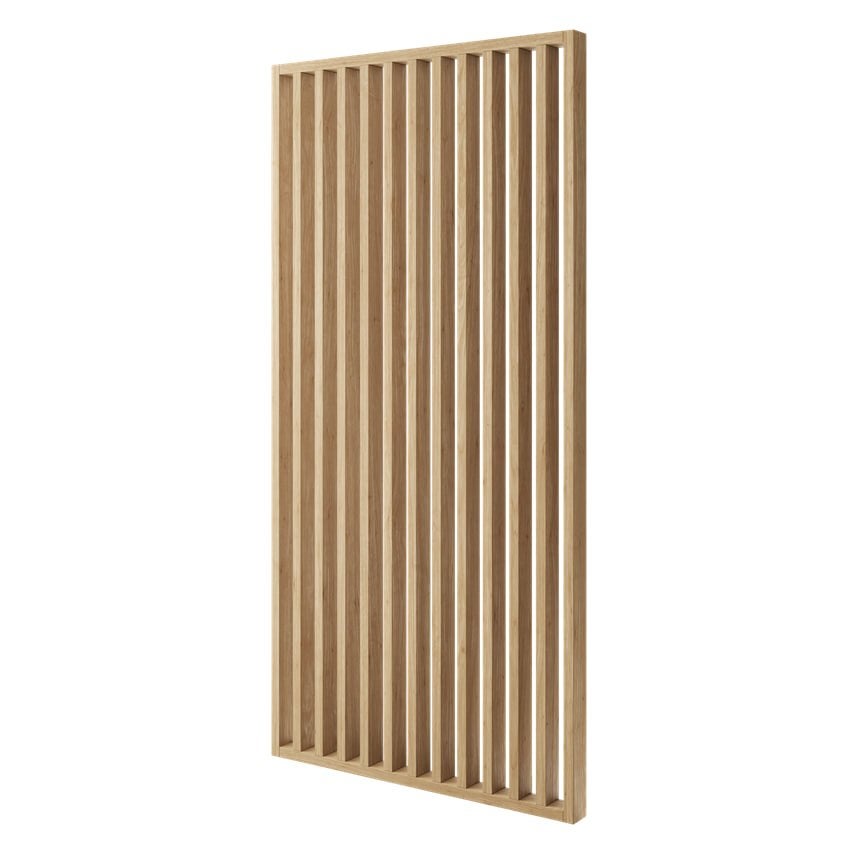 ŚCIANKA Z LAMELI - GOTOWY ZESTAW - DĄB NATURA - LAMELE3D - 267 cm - Standardowe