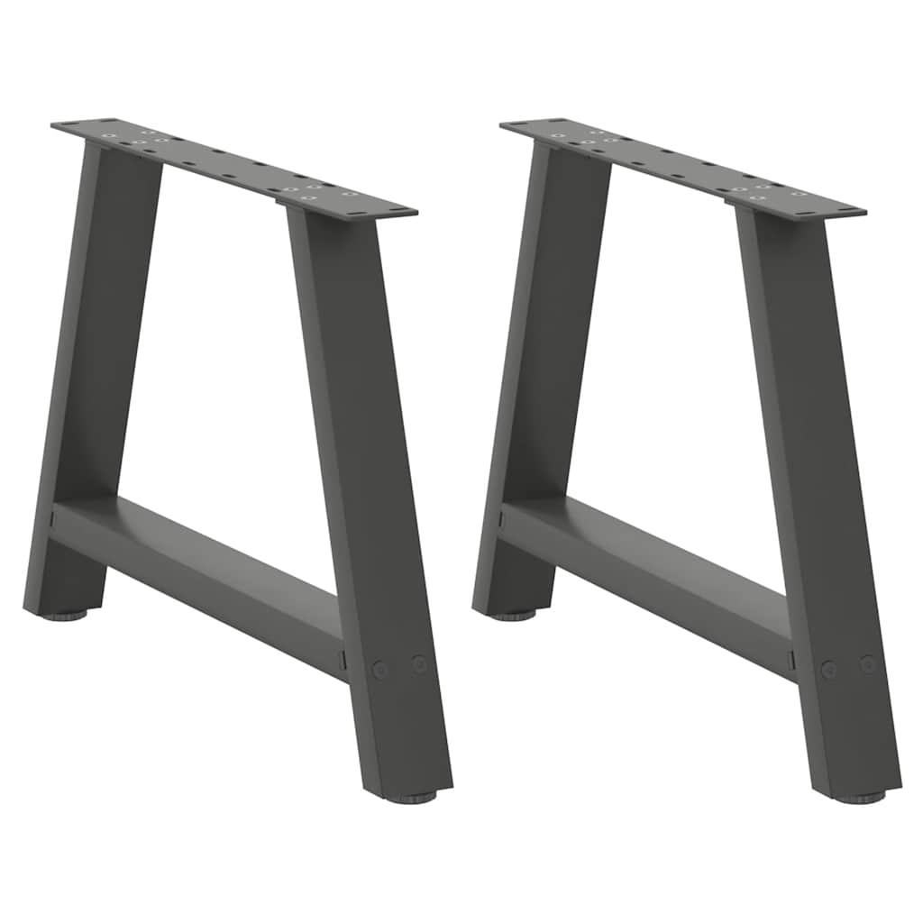Nogi do stolika kawowego w kształcie litery A 2 szt. Antracyt 70x(42-43) cm Stal vidaXL