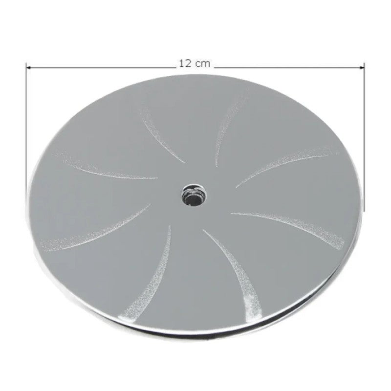 Capot chromé diamètre 120 mm pour bonde receveur douche diamètre 90 mm - 3