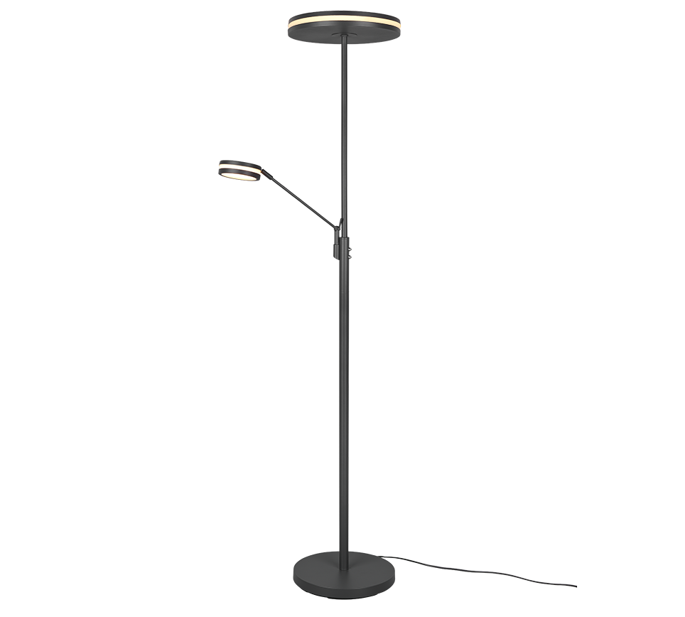 Lampa podłogowa stojąca Franklin antracytowa LED 35W 2700K - 4000K 4100lm wym: 181 x 35,2 x 35,2 cm metal Trio