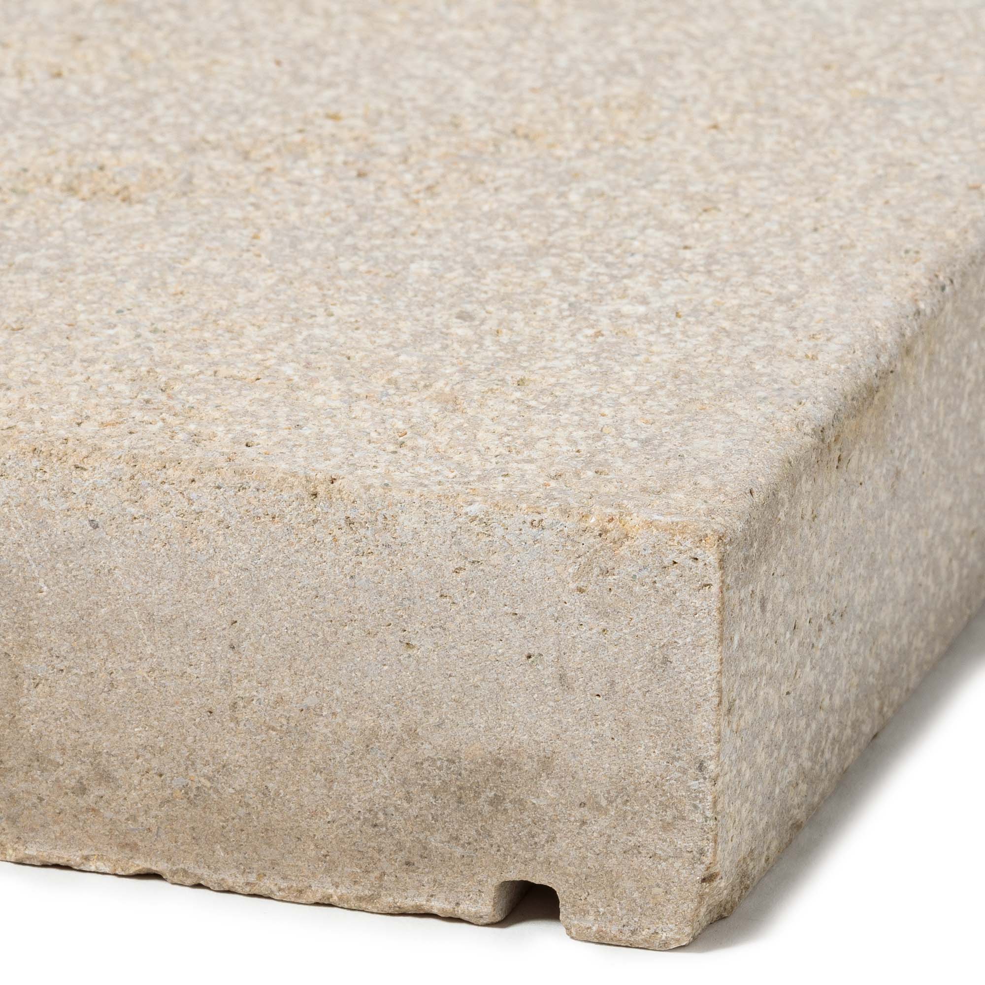 Couvertine Pierre de l'Atlas Beige 60x30x4 cm avec larmiers (à l'unité) - RO'MA NATURE - 2