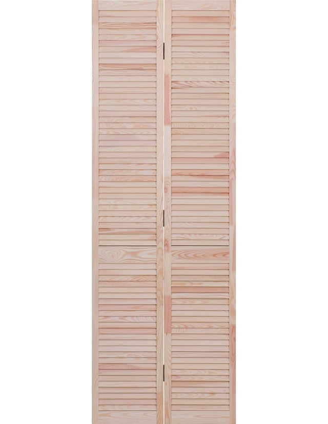 Portes De Placard Persiennées Pliantes En Pin 71 Cm
