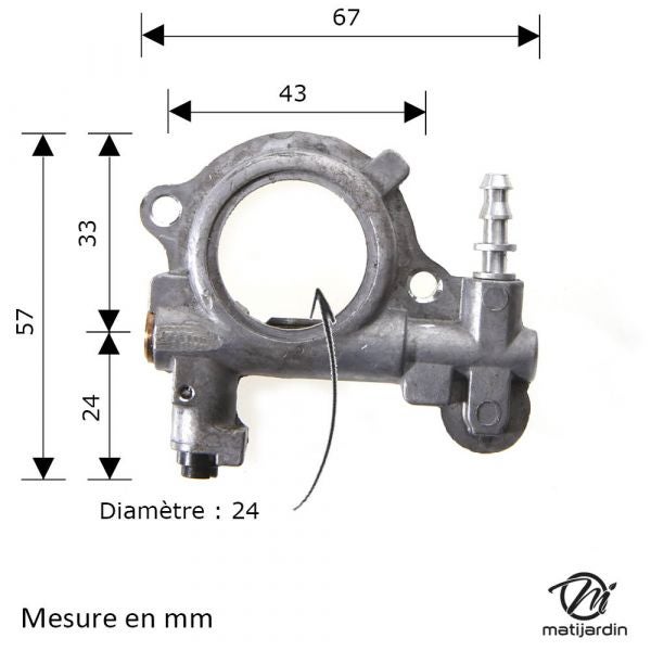 Vilebrequin Tronçonneuse Stihl MS341 - MS361 - MS361CBQ 11350300400