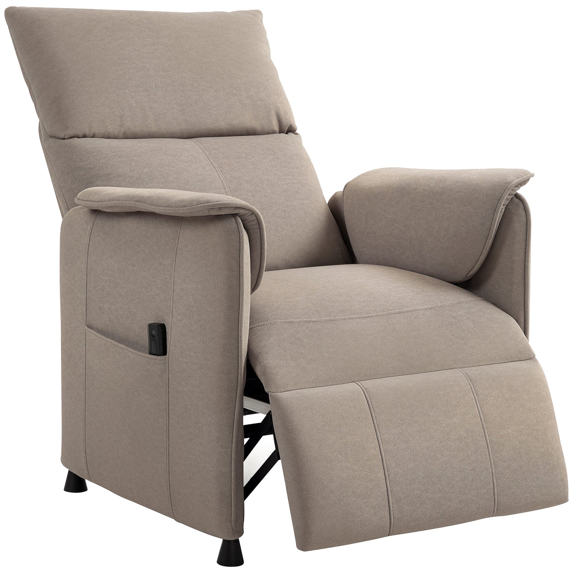 Fauteuil à bascule électrique pivotant avec fonctions de massage et de chauffage, fauteuil inclinable électrique pour adulte, orange. | Leroy Merlin