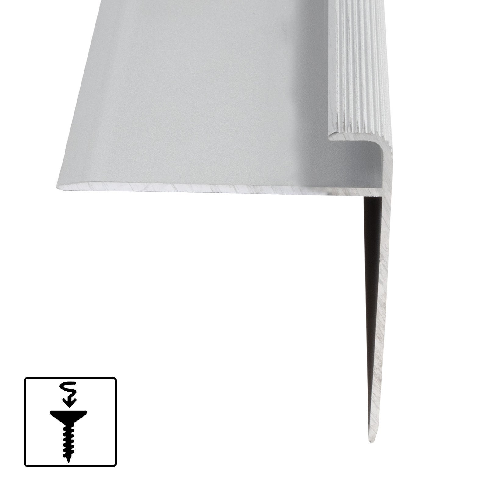 Scala di sicurezza Forma: F Alluminio anodizzato Argento S 90 cm - 2