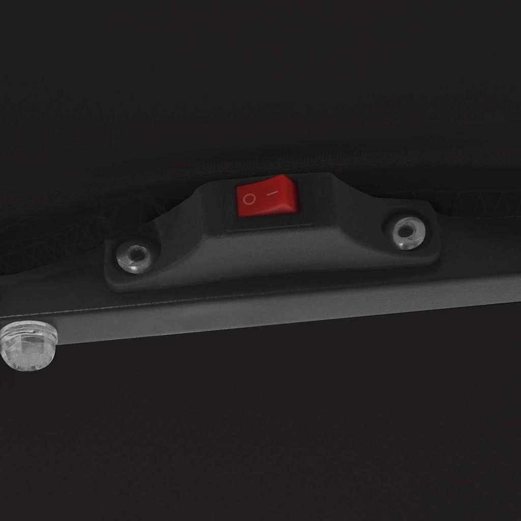 Parasol de jardin Noir 295 x 295 x 245 cm Polyester et Acier - 7