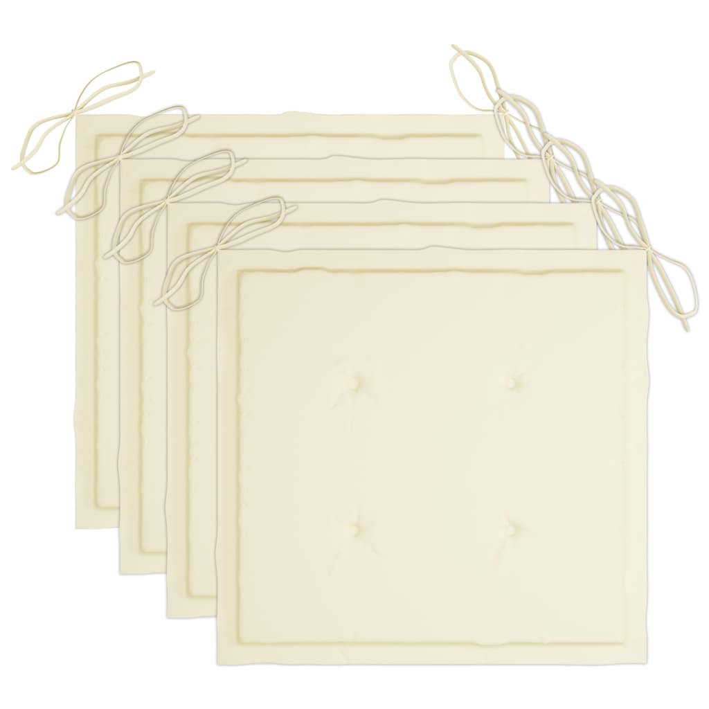 Chaises de metteur en scène avec coussins 4 pcs Gris Acacia 6 - 7