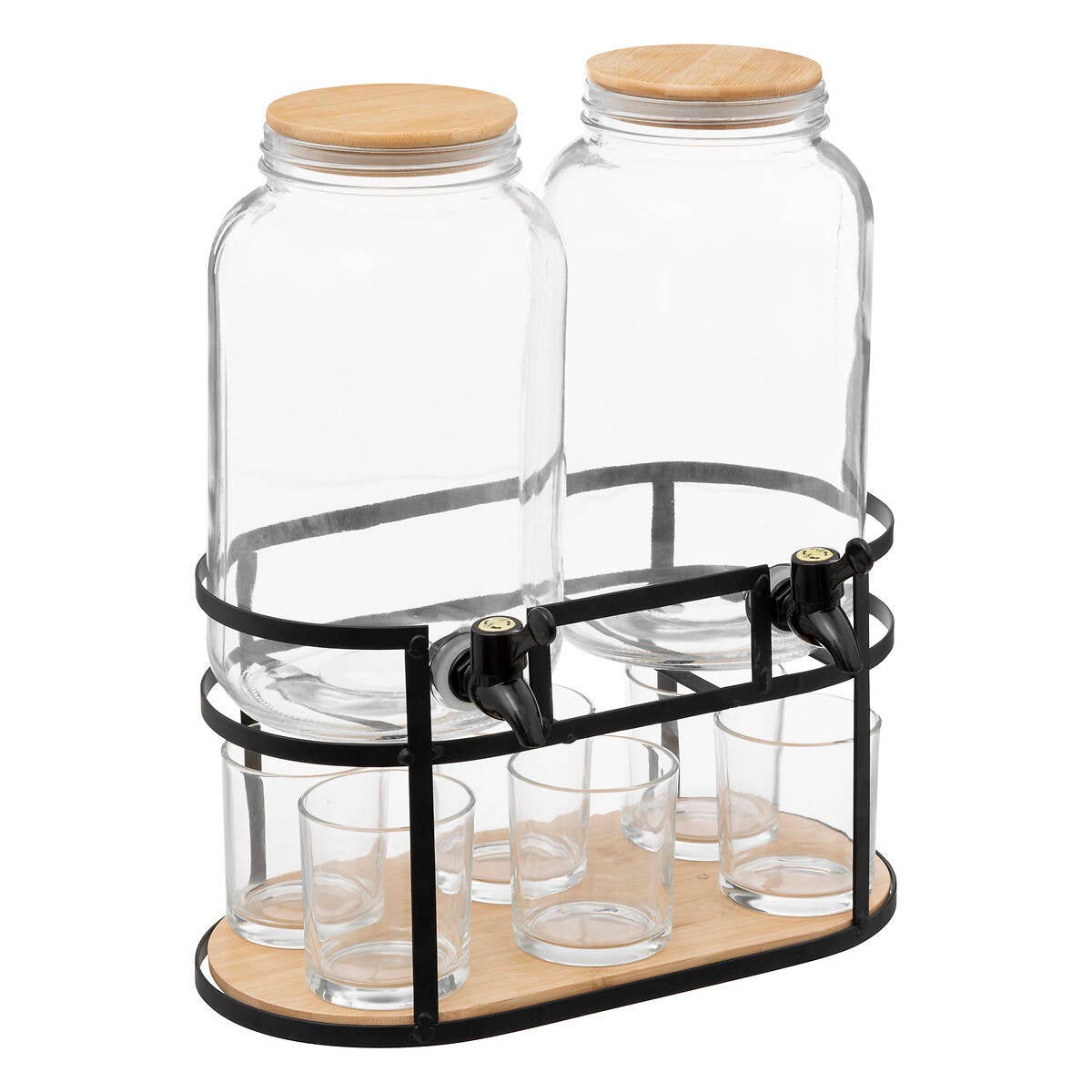 Set 2 Dispenser Bevande 3,3L Con Rubinetto - Ideale Per Feste E Aperitivi Con 6 Bicchieri Inclusi - Foto 10