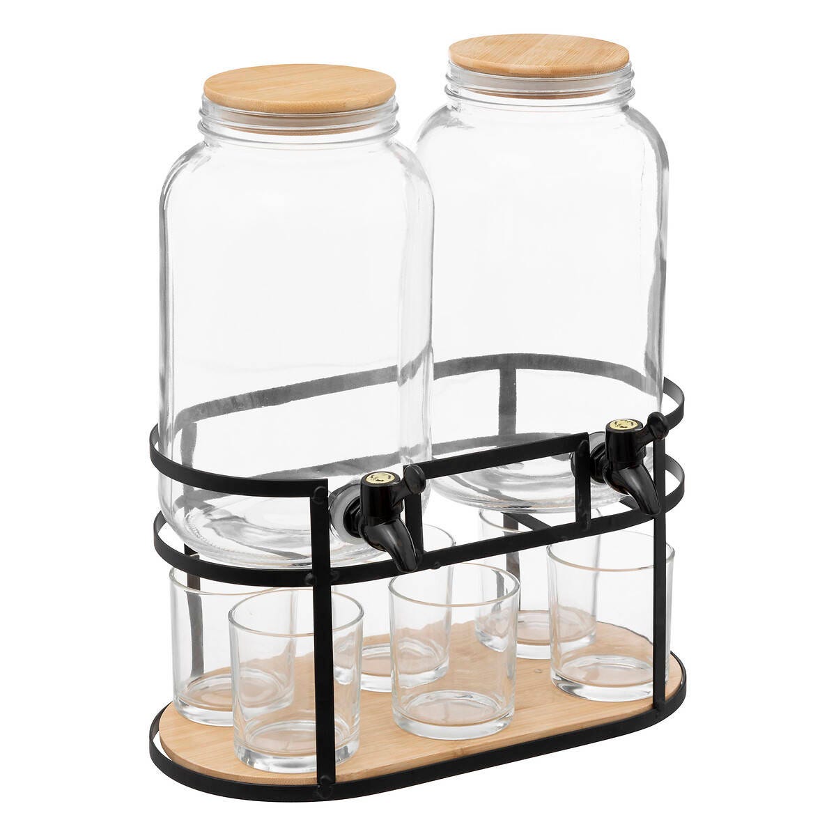 Set 2 Dispenser Bevande 3,3L Con Rubinetto - Ideale Per Feste E Aperitivi Con 6 Bicchieri Inclusi - Foto 10