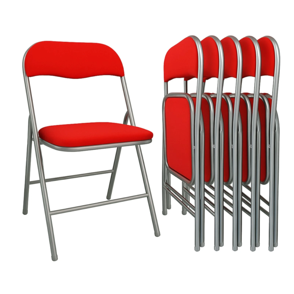 Sedie In Ecopelle Grigio LuxNook Set Sedie Pieghevoli In PVC E