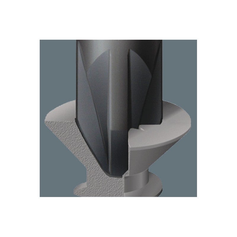 Wera 1550 PH Kraftform Micro ESD Cacciavite per elettricisti, PH 000 x 40 mm, 05030117001, nero/giallo - 8