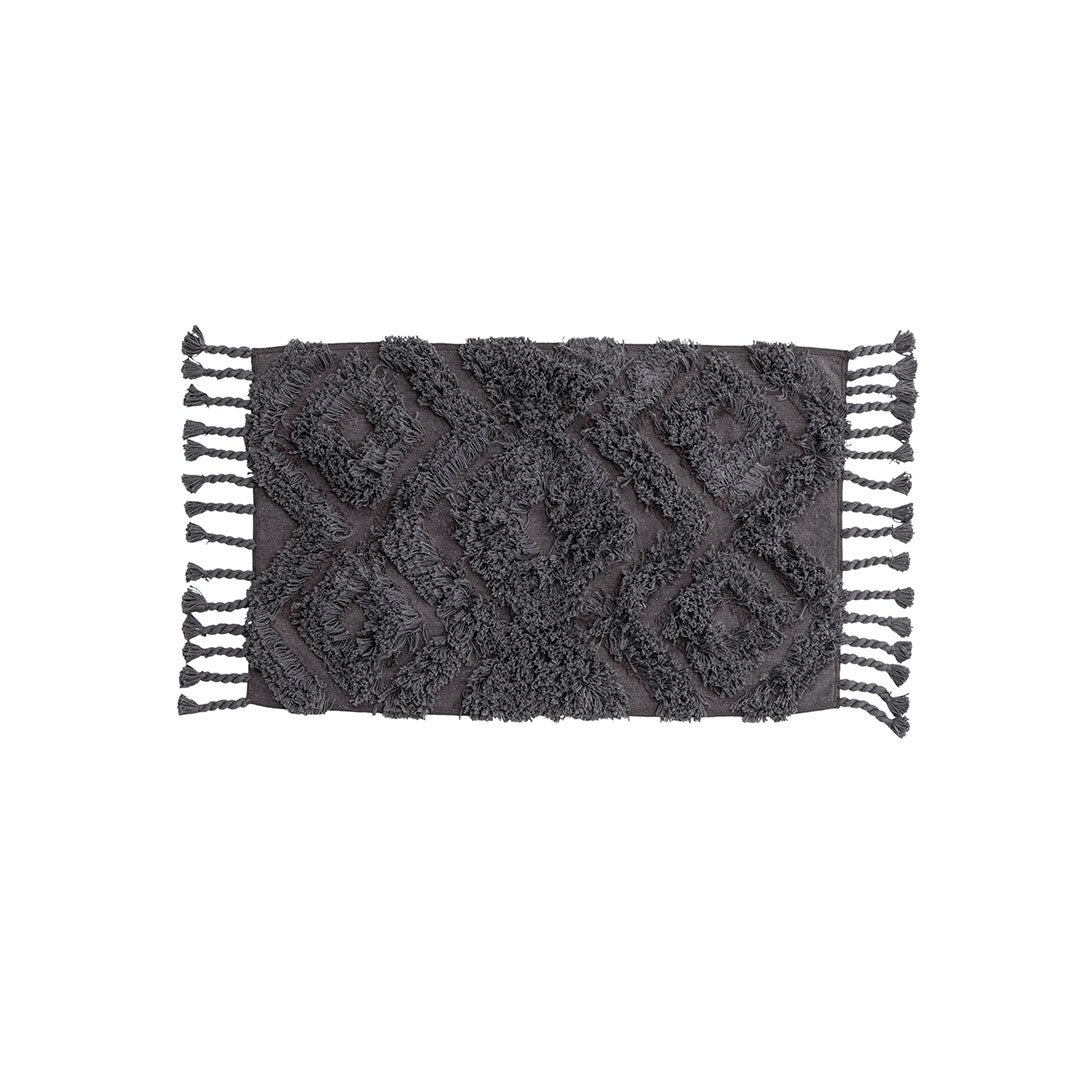 Hilma mata do kąpieli 80x50cm ciemny szary.