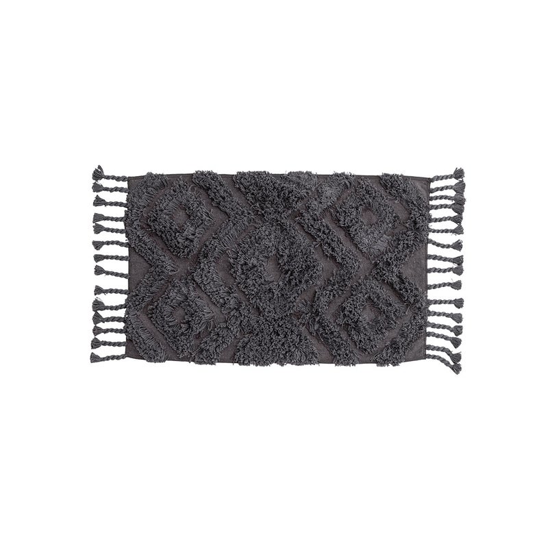 Hilma mata do kąpieli 80x50cm ciemny szary.