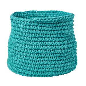 Cestino Piccolo Portaoggetti Per Cameretta, Verde Con Macchie Bianche, 18 X 22 Cm, Ideale Per Giocattoli, Biberon E Salviette