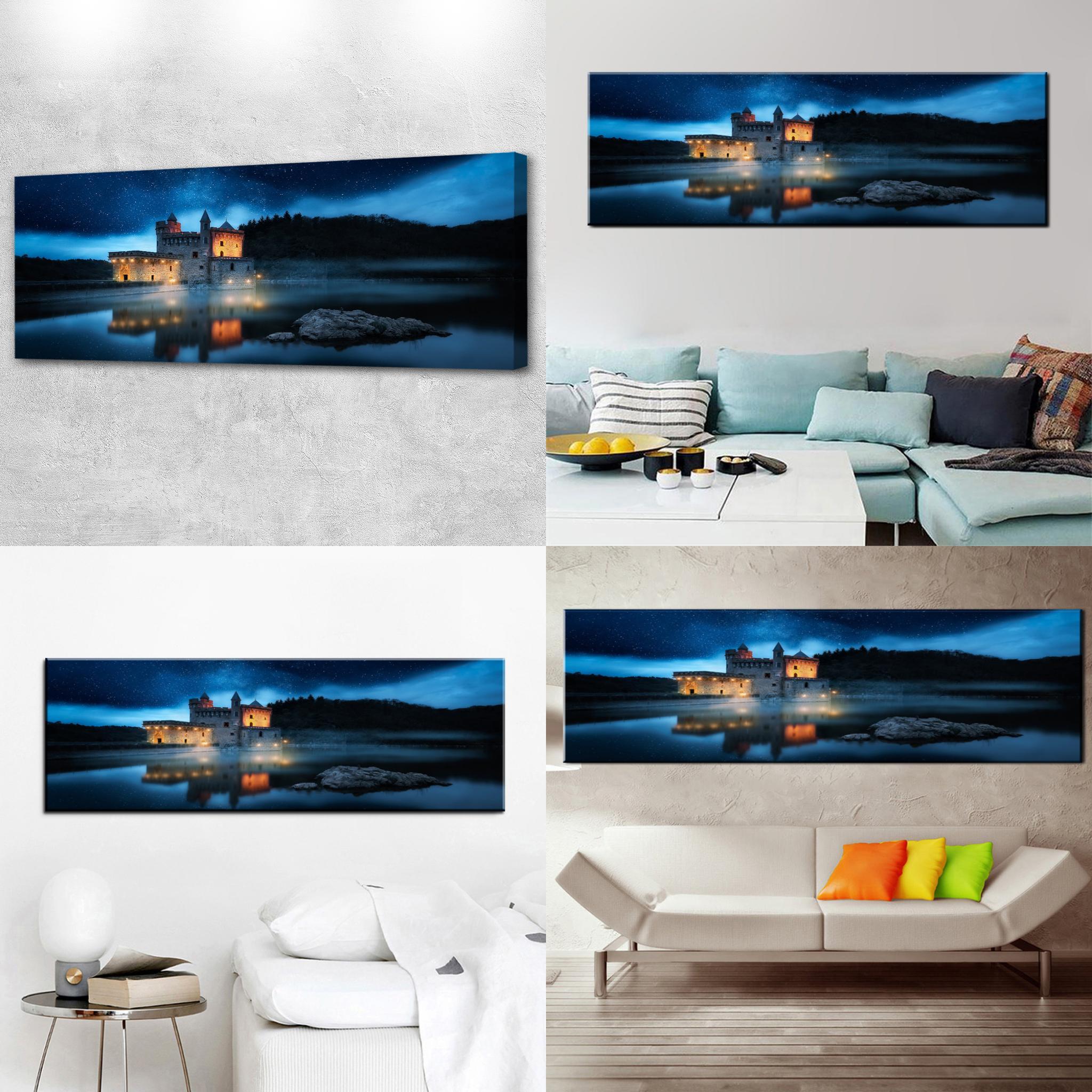 Quadro Luminoso da Parete - Ponte di Brooklyn a New York - 60 x 40 cm - Front Lighted