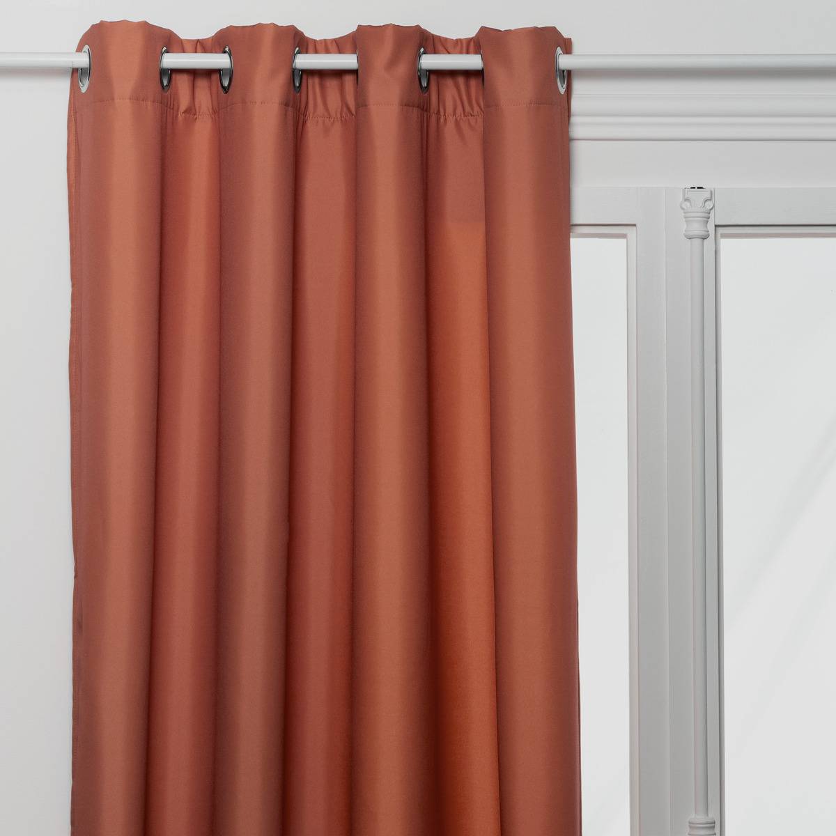 Cortinas Rosas Atmosphera - Cortina Con Ojales «Berlingot» - Rosa Terracota 140 X 250 Cortina Rosa
