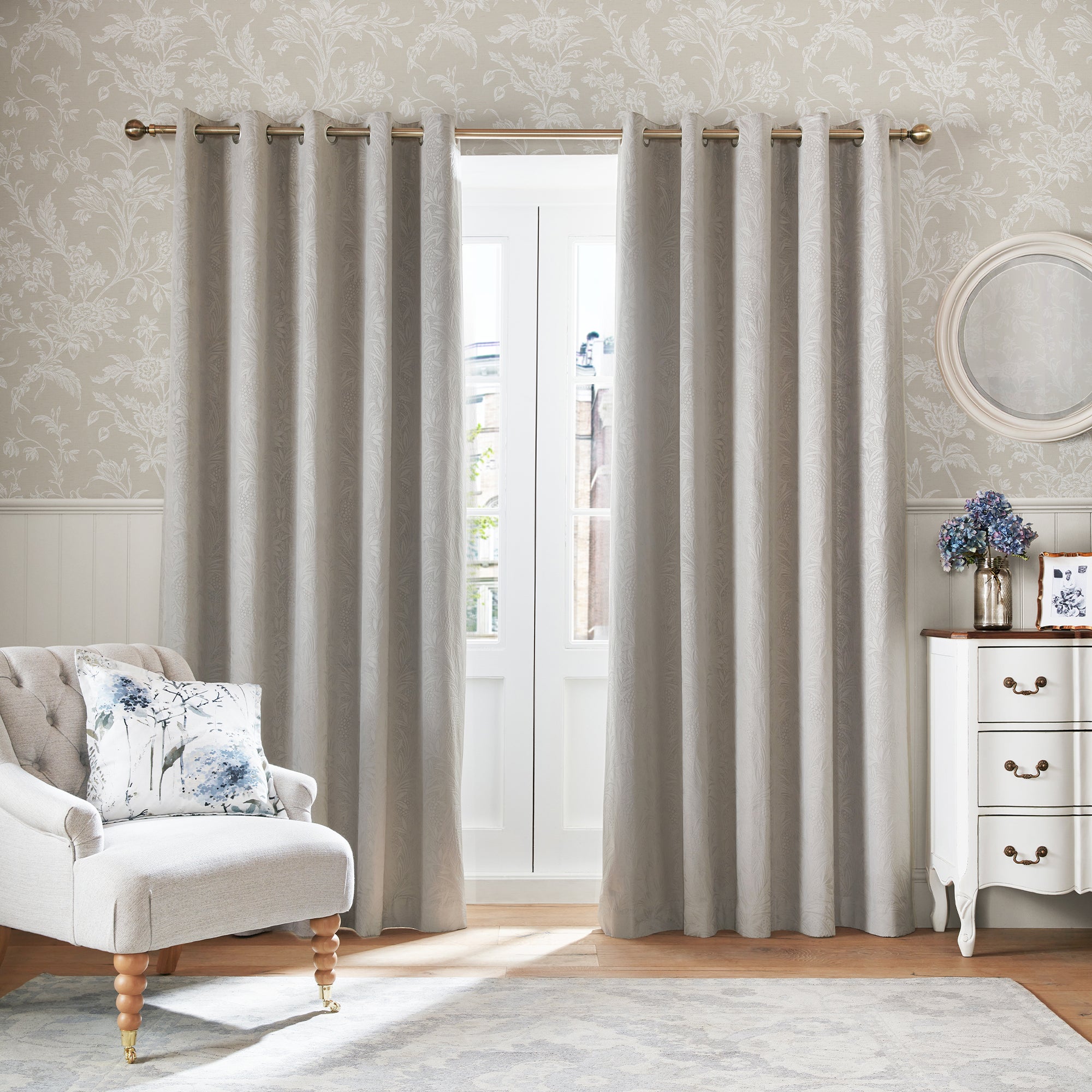 Laura Ashley Tapeta filzelinowa LLOYD 10 m x 52 cm