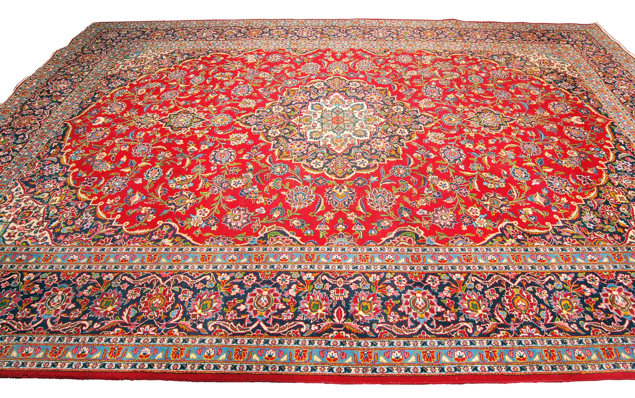 Alfombra oriental original hecha a mano, medida: 345x260 cm con certificado de autenticidad