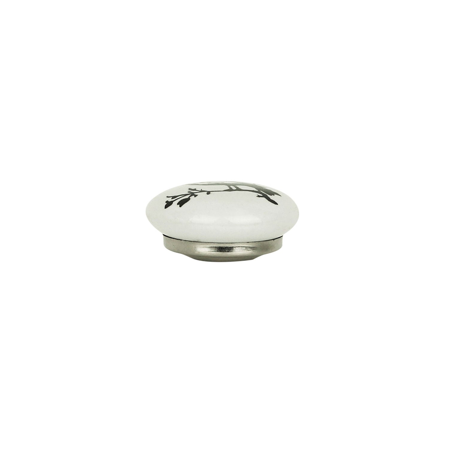 Bouton de meuble BIRD, Porcelaine blanche Ø35 mm - 5