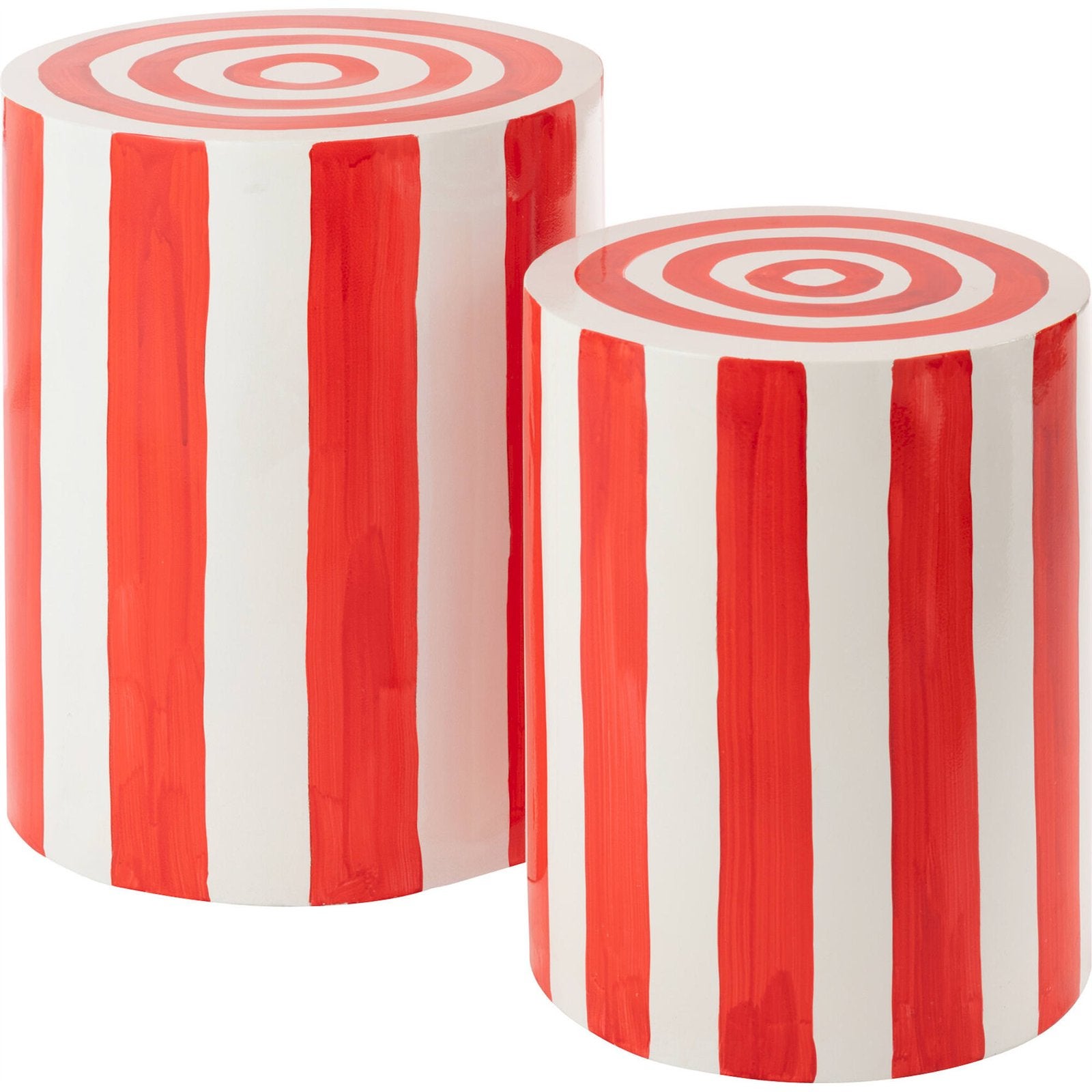 Table D'appoint à Roulettes Rouge 50x50 Cm - Plateau Et étagère - Design Scandinave - Charge Max 10 Kg