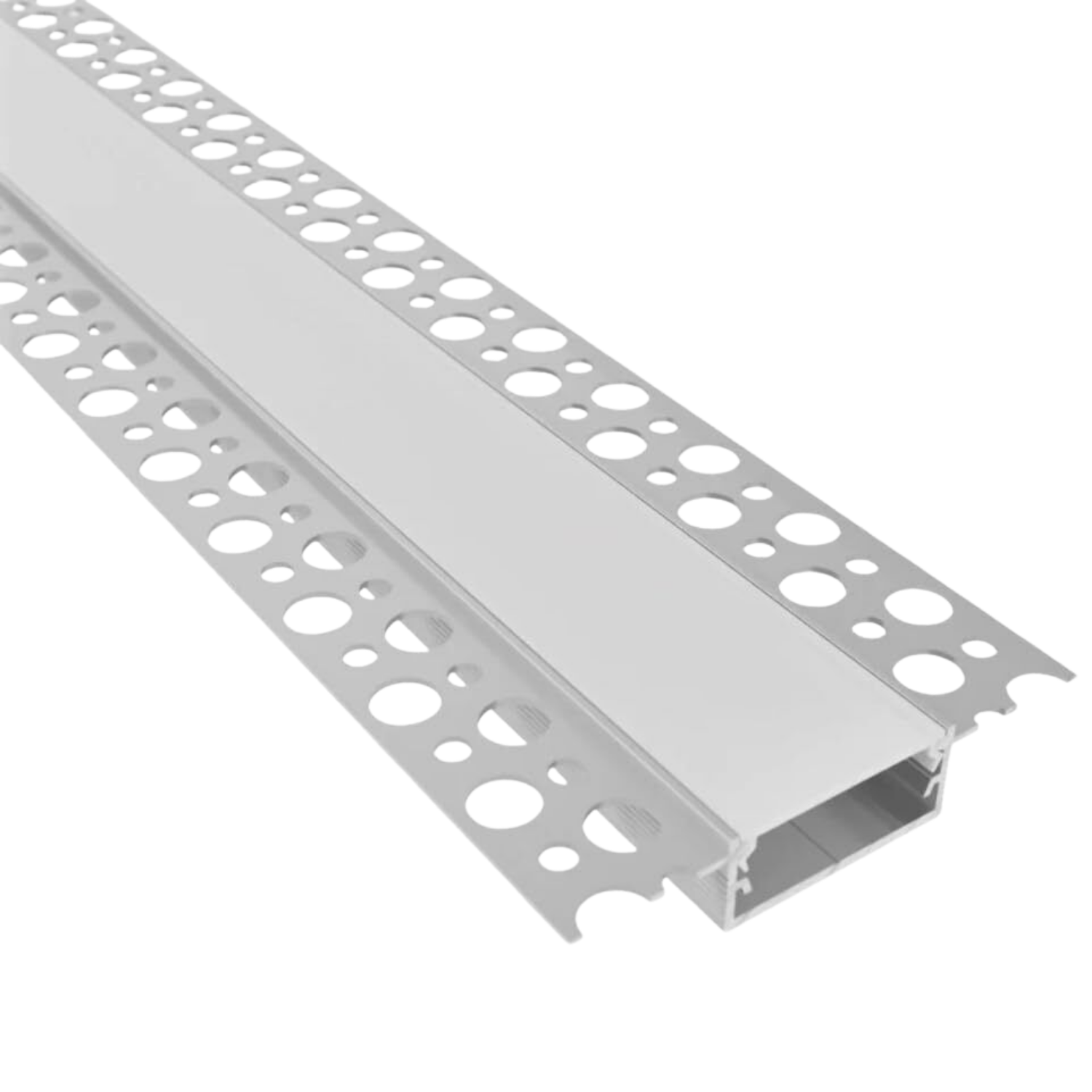Profilé pour plaque de plâtre LED - convient pour 1 ou 2 bandes LED, 2x200cm