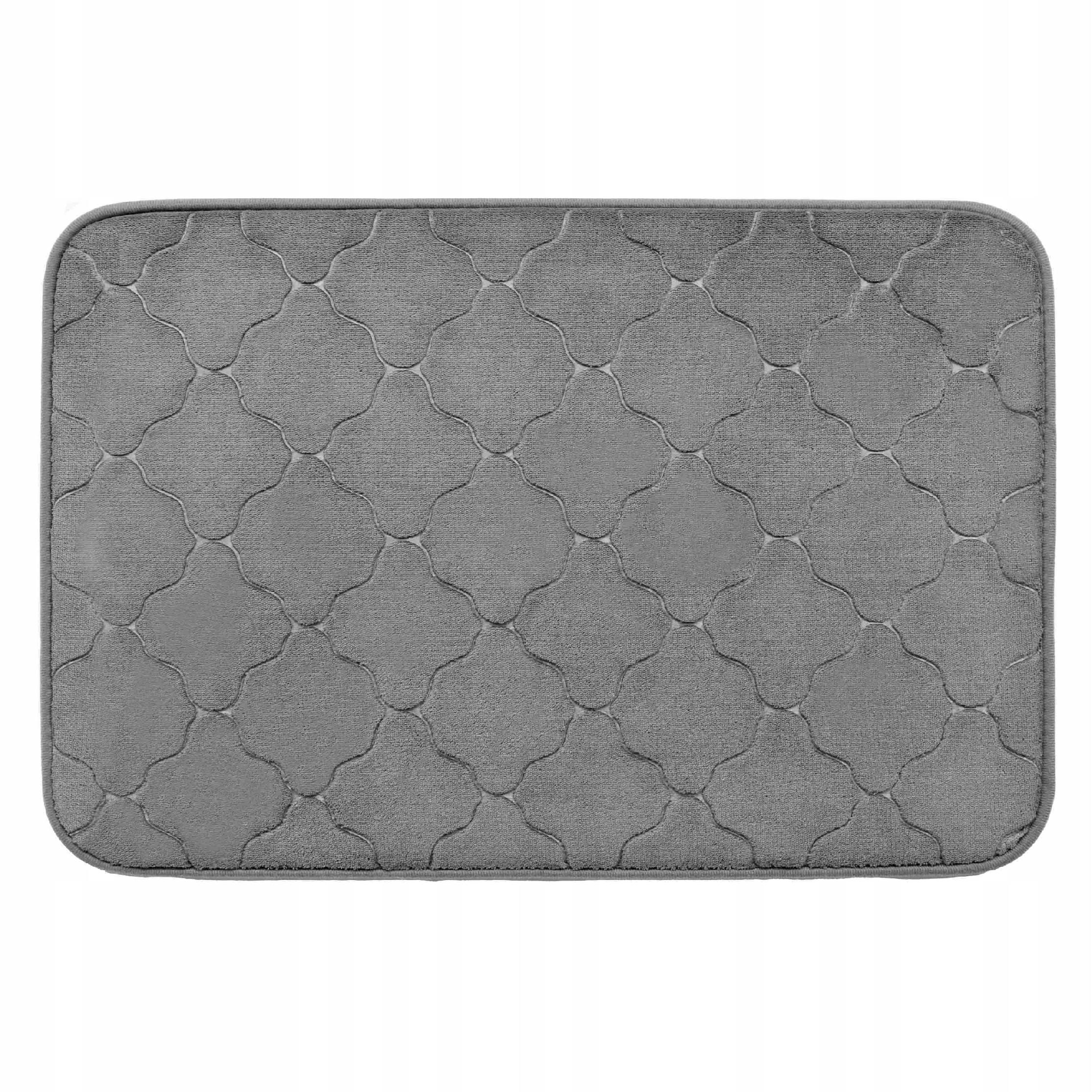 Dywanik łazienkowy Sepio 40x60 antypoślizgowy miękki szara