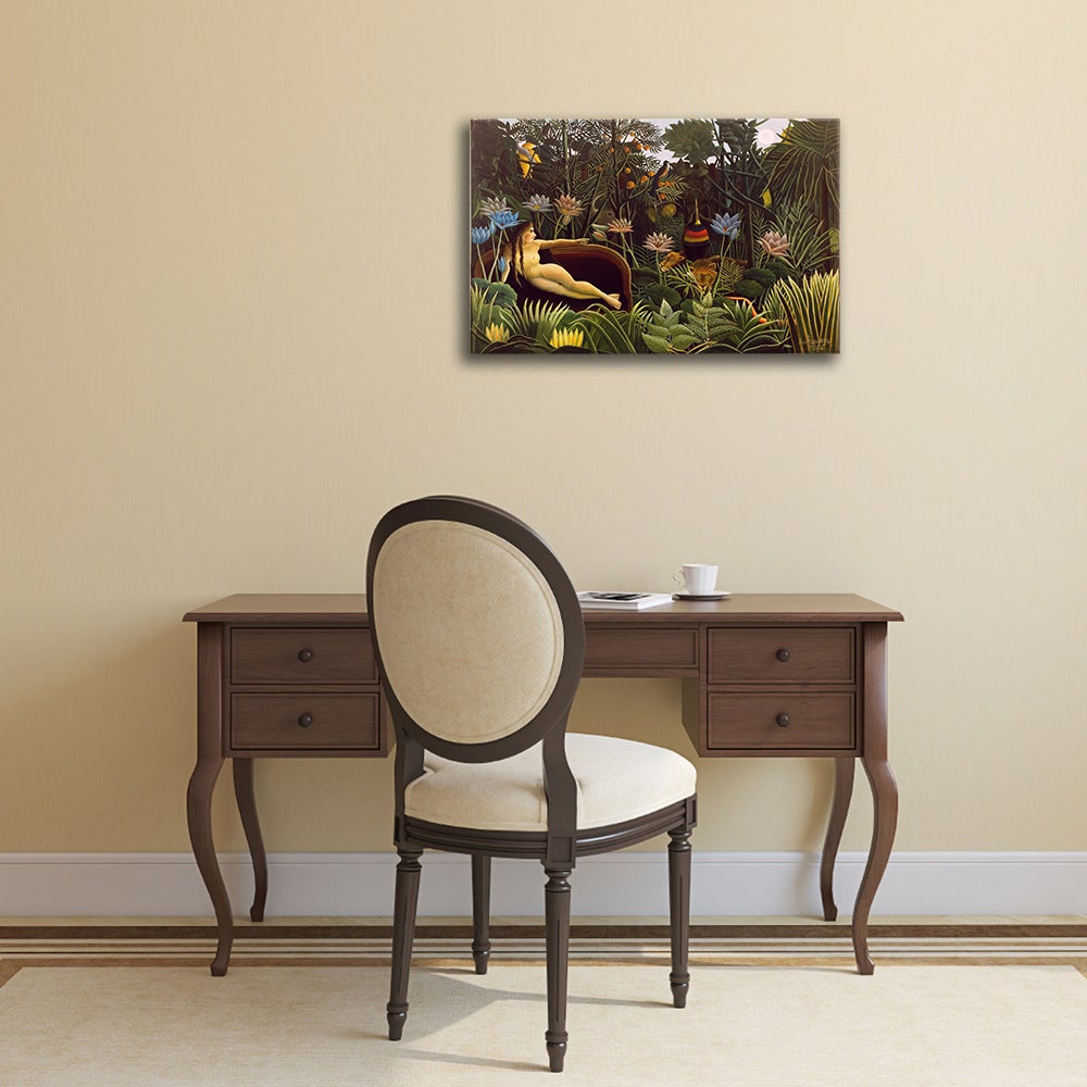 Tableau, Impression sur toile - Le Rêve Henri Rousseau cm. 50x70 - 2