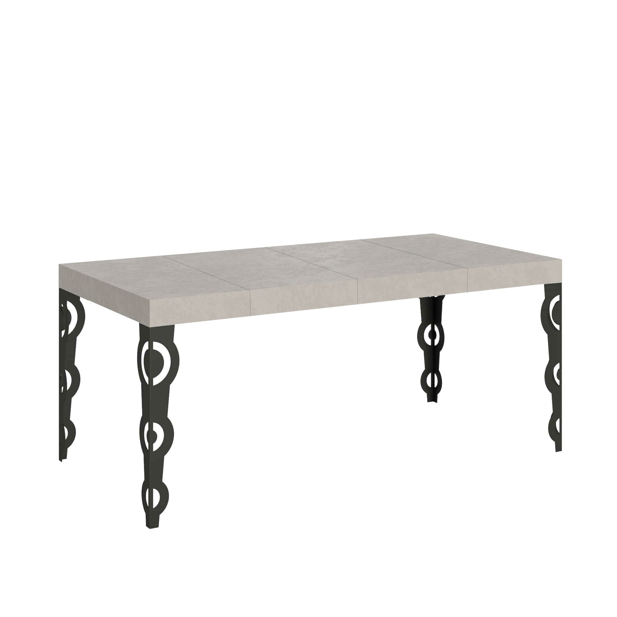 Rozkładany stół Karamay Premium Cashmere 90/246x90 cm z nogami w kolorze antracytowym