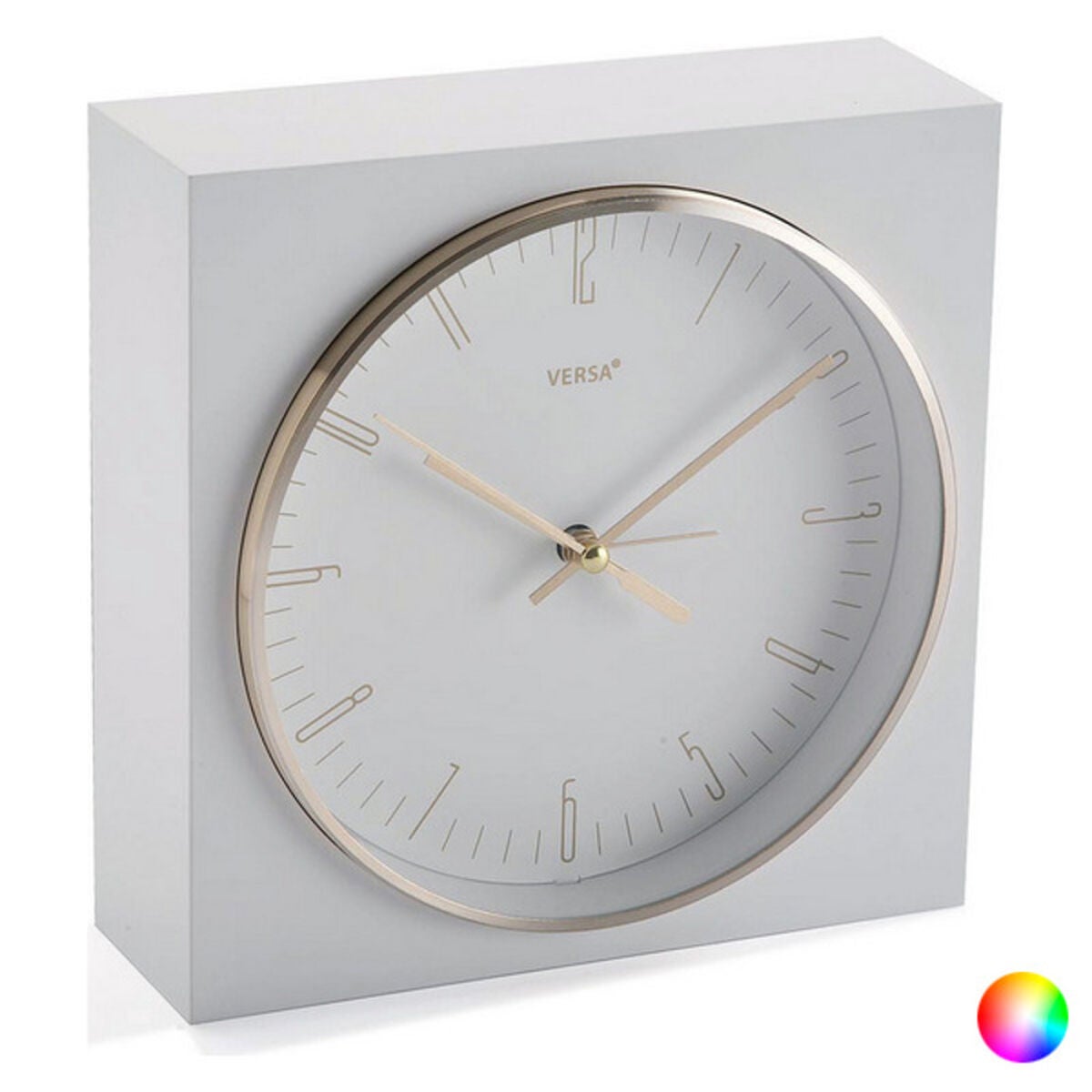 Orologio-Sveglia Plastica (6,5 x 16,5 x 16,5 cm) Bianco - 6