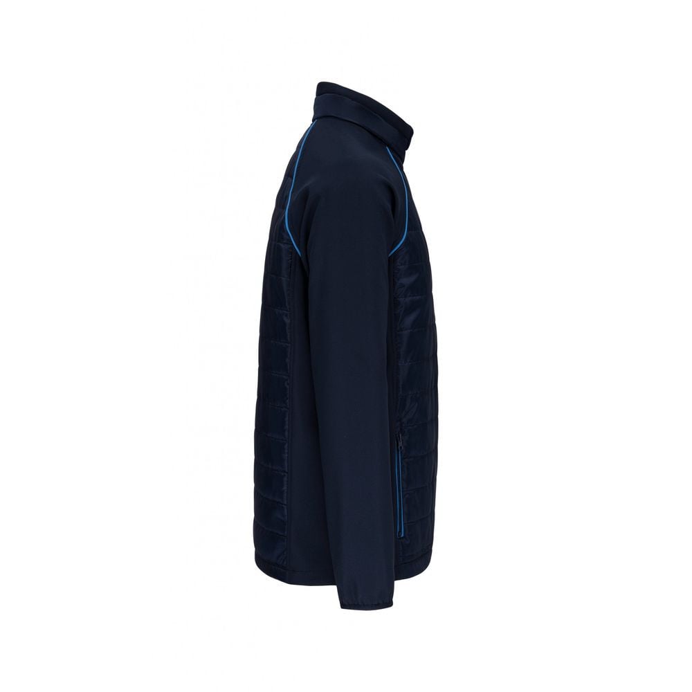 Veste DayToDay bi-matière unisexe WK. Designed To Work Bleu Marine / Bleu Royal XXL - 2