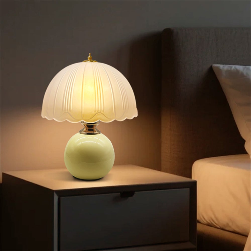 Nowoczesna lampka stołowa do sypialni, lampka nocna w stylu retro, wysokiej klasy regulowana, trójkolorowa lampa stołowa dekoracyjna