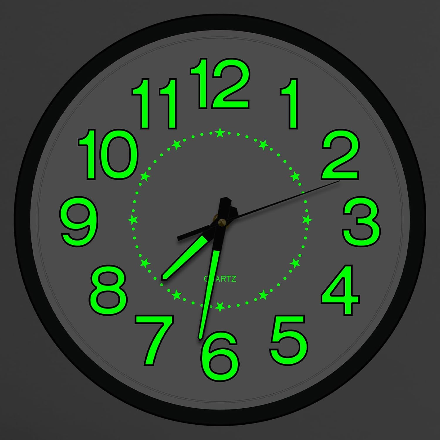 WIYETY Orologio Da Parete Luminoso 30 Cm – Silenzioso, Con Numeri 3D E Luce Notturna, Per Cucina E Camera Da Letto