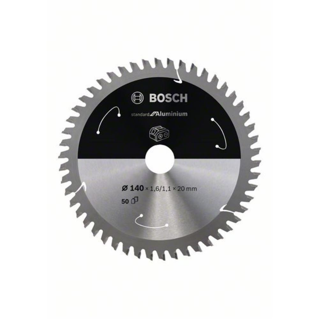 Bosch Scie circulaire type de lame pour l'aluminium, 140x1.6 / 1.1x20, 50 dents